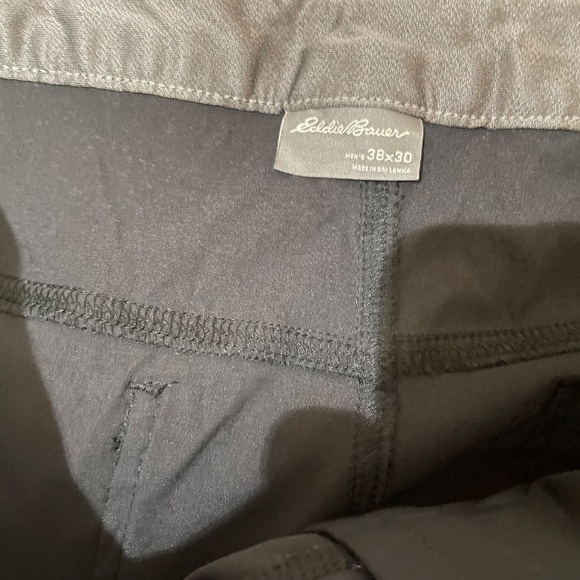 Men's Eddie Bauer Rainier Pants Black 38x30 - Picture 3 of 3